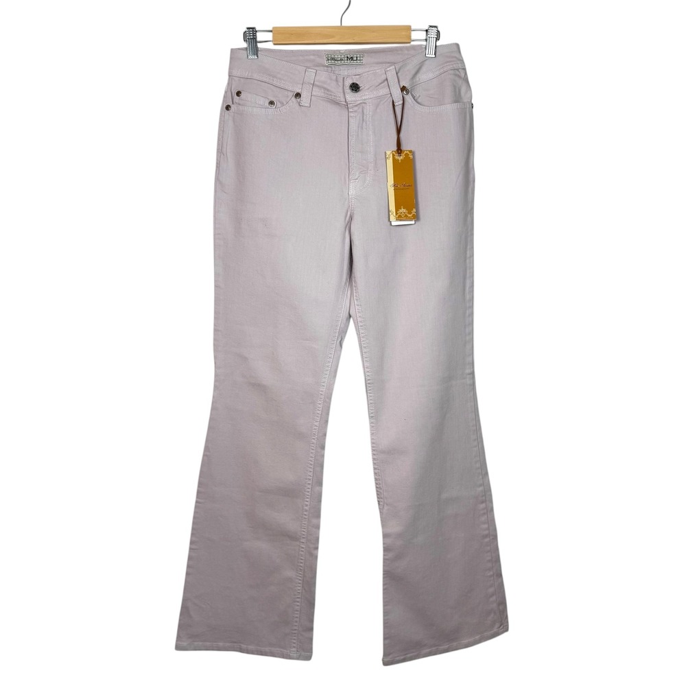 MU Jeans by Makers USA Women Size 14 Wheat PFD Boot Cut Pants D892‎